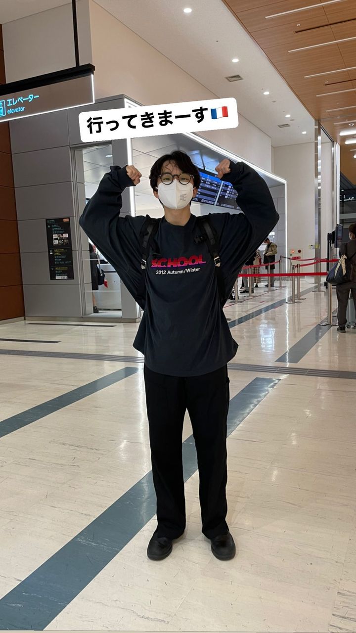 ツイッターでトレンド入り✨友野一希がフランス大会に向けて日本を出発🇯🇵✈️🇫🇷