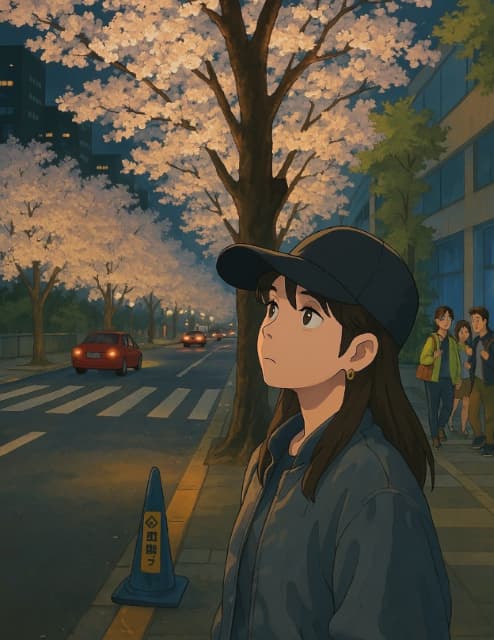 吉高由里子、夜桜を見上げる顔をAI画像で表現するも…