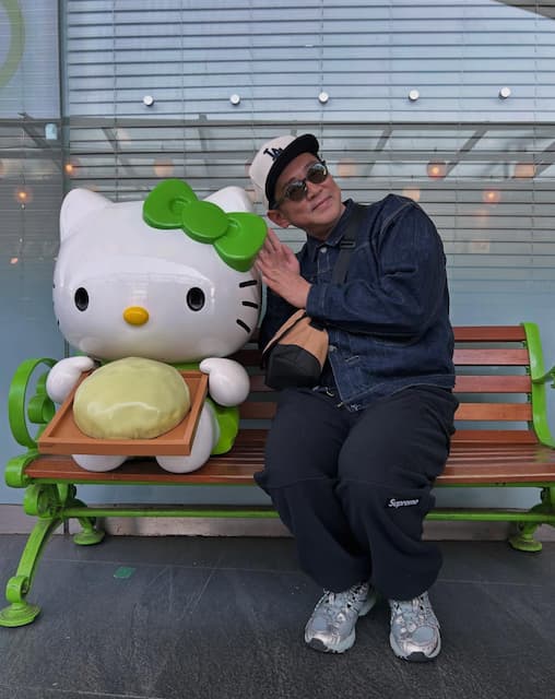 ビビる大木、“メロンパンを持つスーパースター”に緊張気味！？