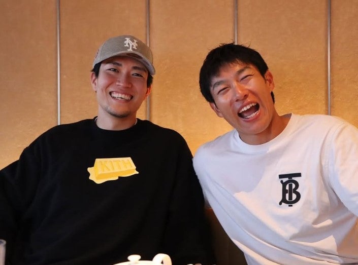 メッツ千賀 鷹時代の先輩と仲良し2ショット「おっさんなっても頑張ってください」