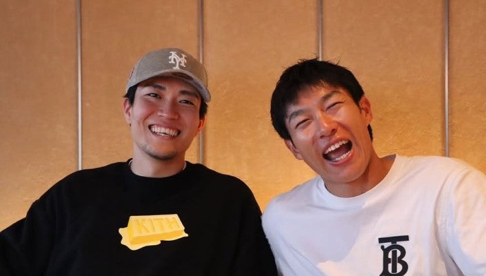 メッツ千賀 鷹時代の先輩と仲良し2ショット「おっさんなっても頑張ってください」