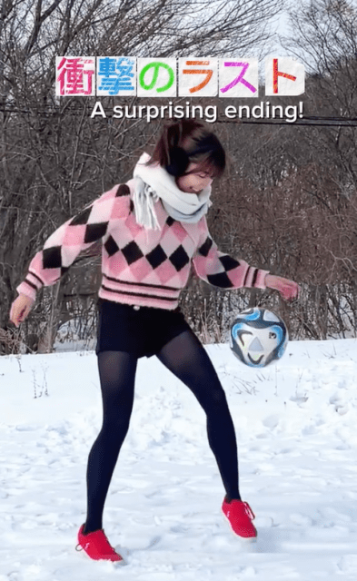 サッカー上手すぎ女優・眞嶋優、新年1発目の