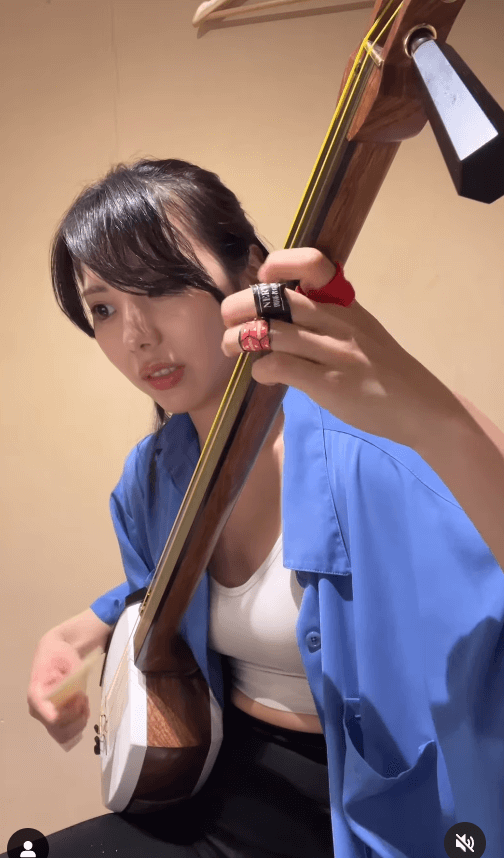 東京女子プロレス 難波小百合、津軽三味線のレッスンに奮闘中