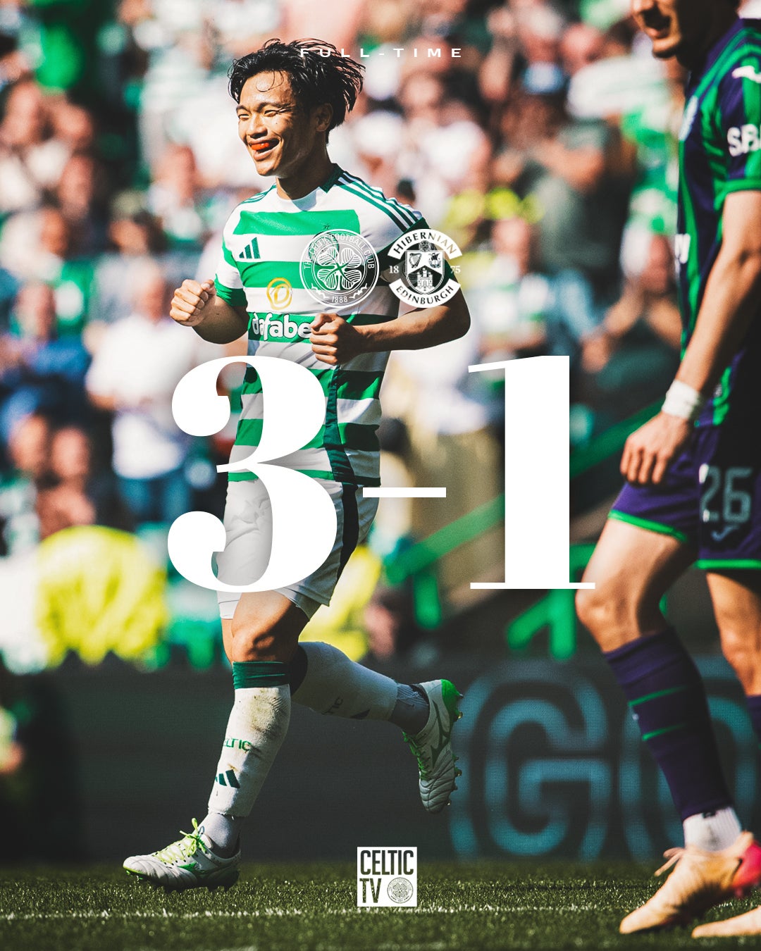 セルティク・旗手怜央が今季リーグ10得点目 ホームで勝利を飾る