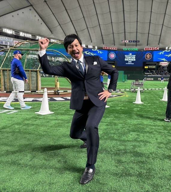 MLBプレシーズンゲームで熱男ポーズ！ 松田宣浩の解説も熱かった！
