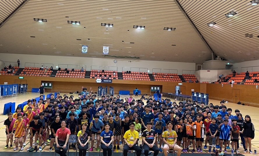 卓球・木村香純が講習会に参加「楽しくて時間があっという間に感じました」