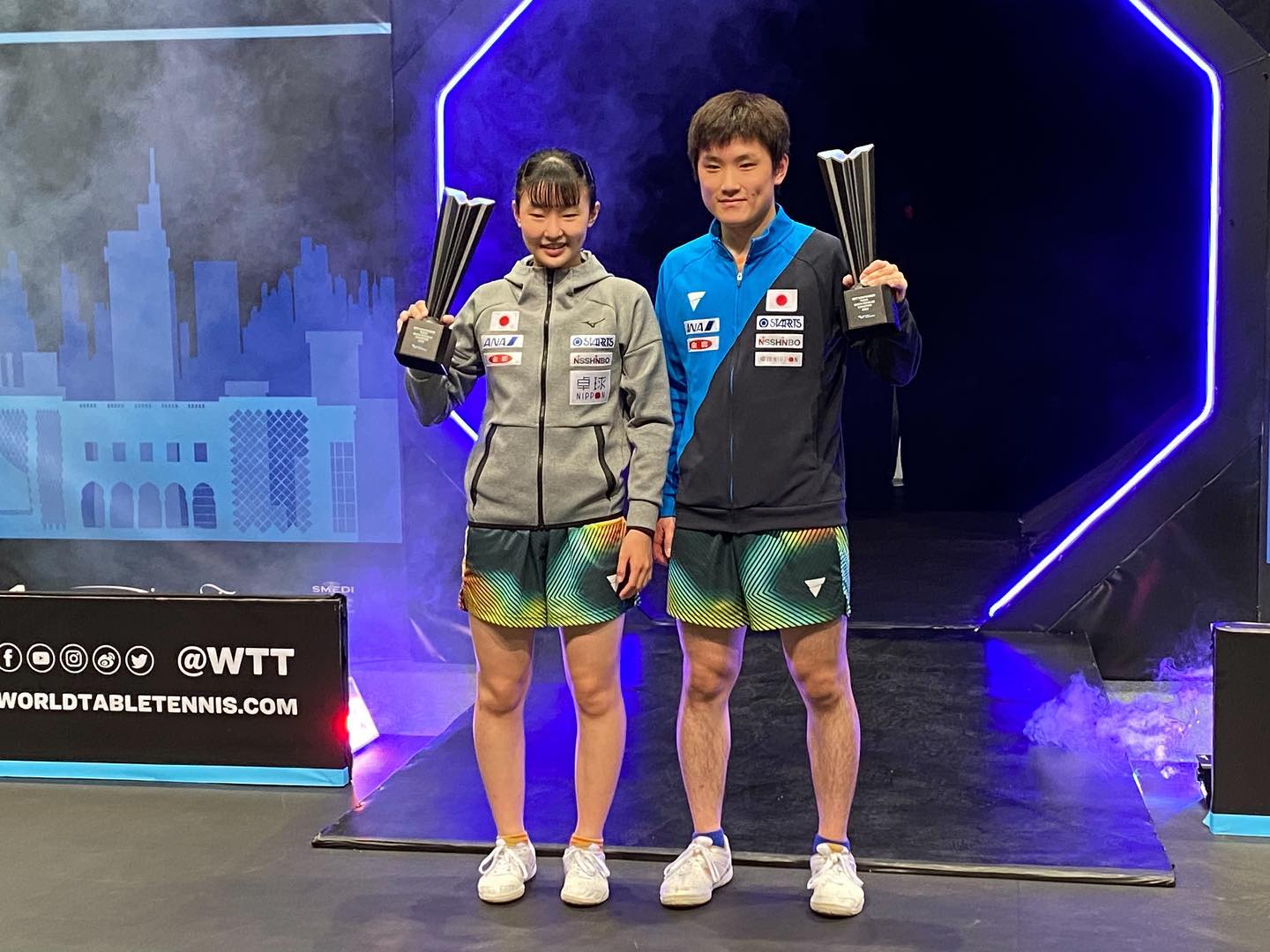 卓球・張本智和＆張本美和の兄妹ペア2S公開👀✨兄・智和は2冠達成