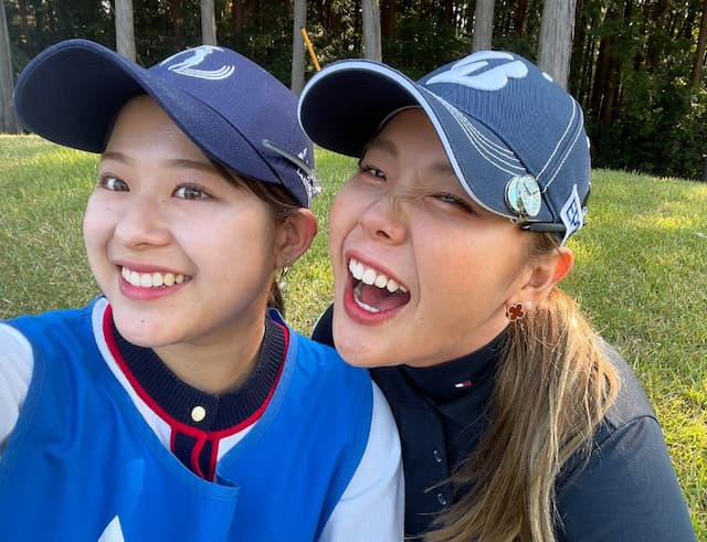 プロゴルファー吉田優利　妹のプロテスト合格をお祝い　プロゴルファー美人姉妹誕生！