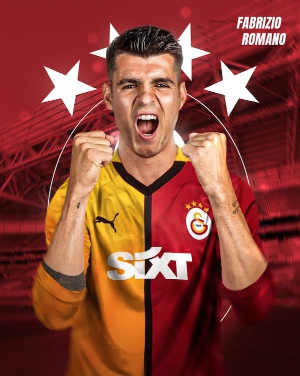 モラタがガラタサライにレンタル移籍か？サッカージャーナリストが報道