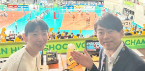 江畑幸子、「春高バレー」解説で活躍「下北沢成徳×誠英戦を担当」