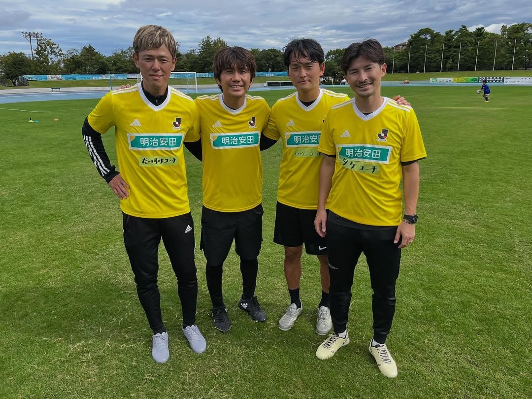 あの元Jリーガー、かつての仲間と再び同じピッチに　笑顔の理由は“子どもたちの声”