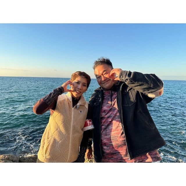 最強コンビ！？吉田沙保里と元力士のサイクリングショットが話題👀