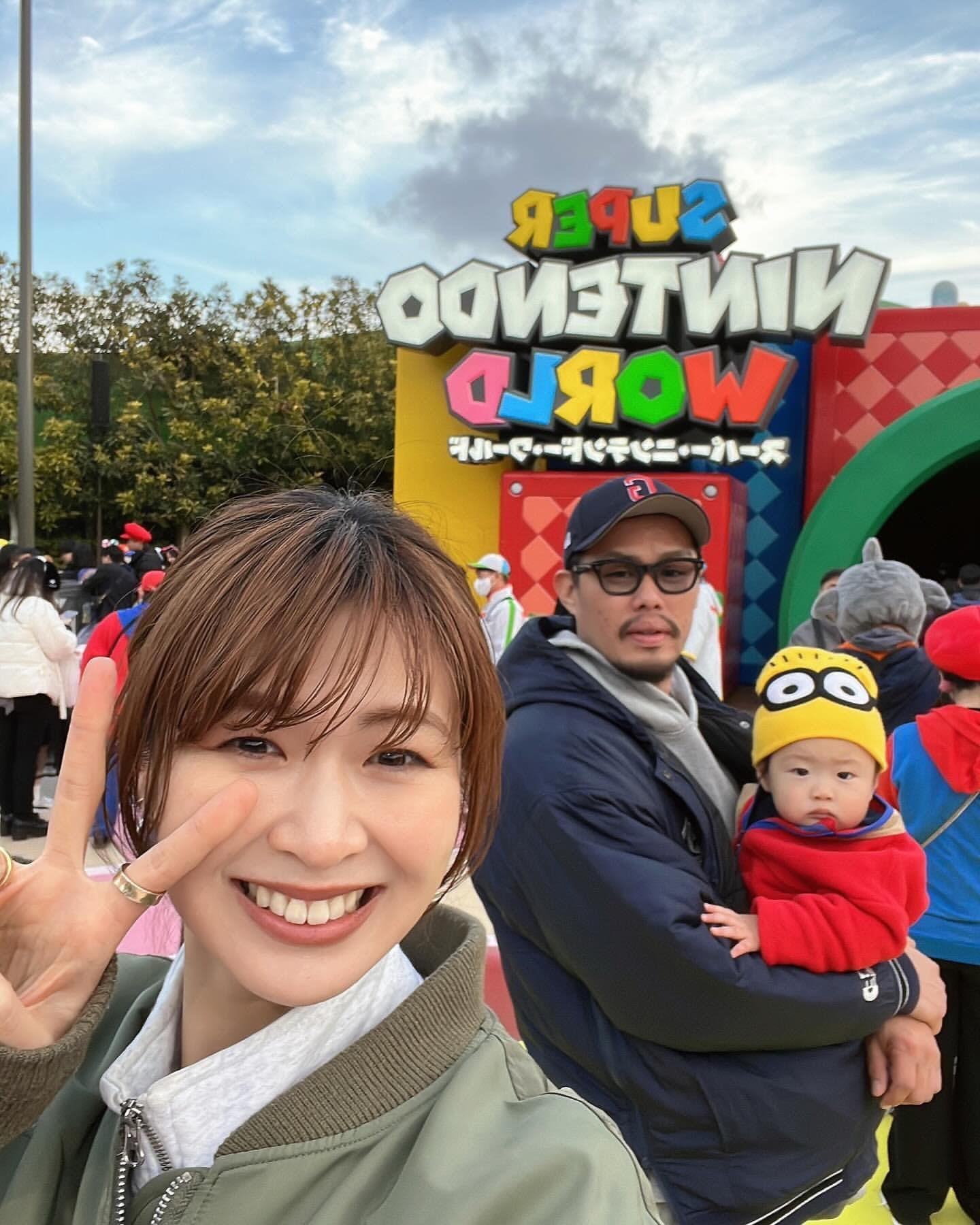 木村沙織が家族とUSJへ🎢