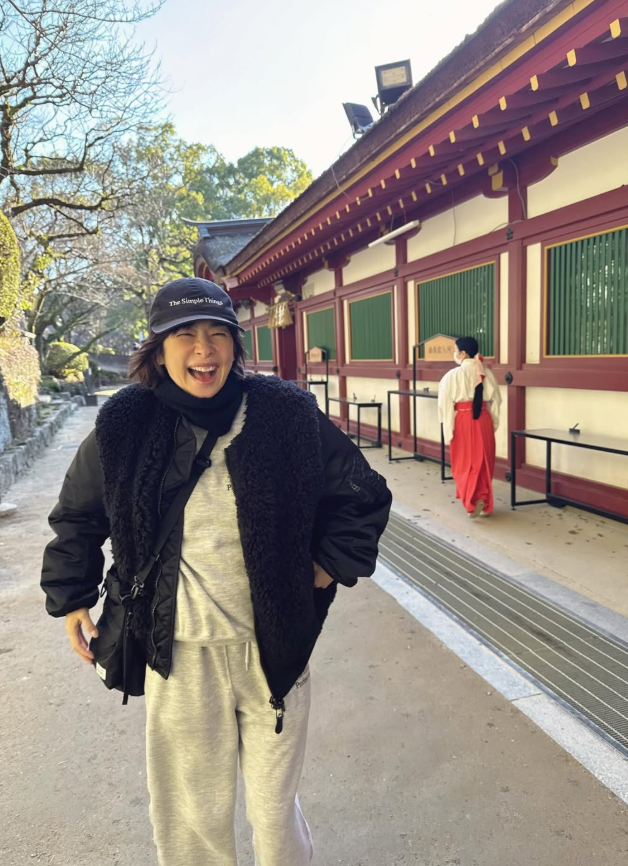 西田尚美、福岡にて 太宰府やご当地グルメ、久留米の雪景色も公開