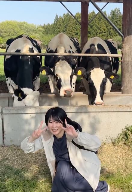 「ニッコニコで癒しパワー満載ですね」志田未来、牛とともに撮影した動画にファンからコメント続々