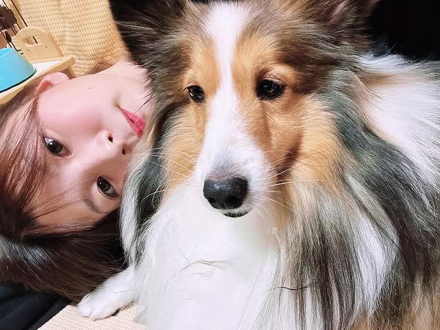 カノアラウレアーズ福岡・宮崎愛里、愛犬との可愛すぎる2ショットにファンほっこり