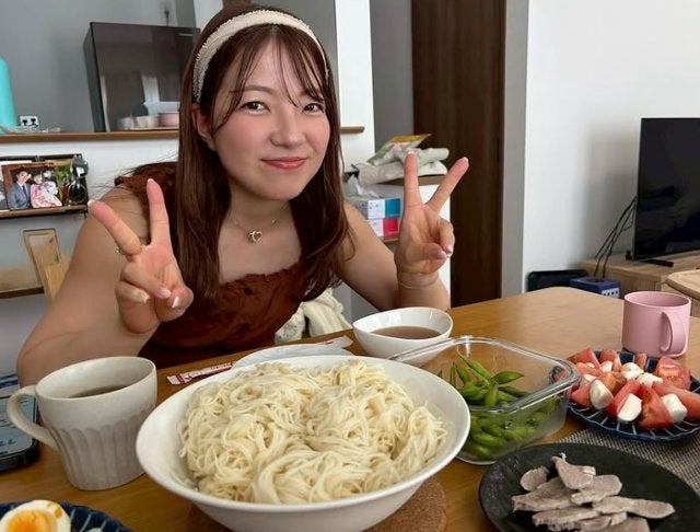 夏のプチ休息を公開　車いすテニス金メダリスト・田中愛美が癒しの“そうめん休日”を披露
