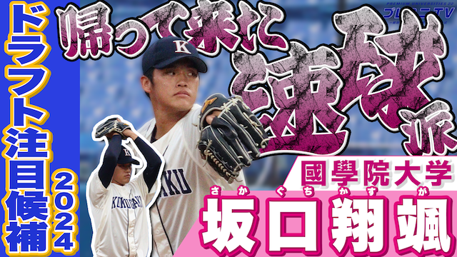 【ドラフト注目候補2024】坂口 翔颯（國學院大）のプレー集