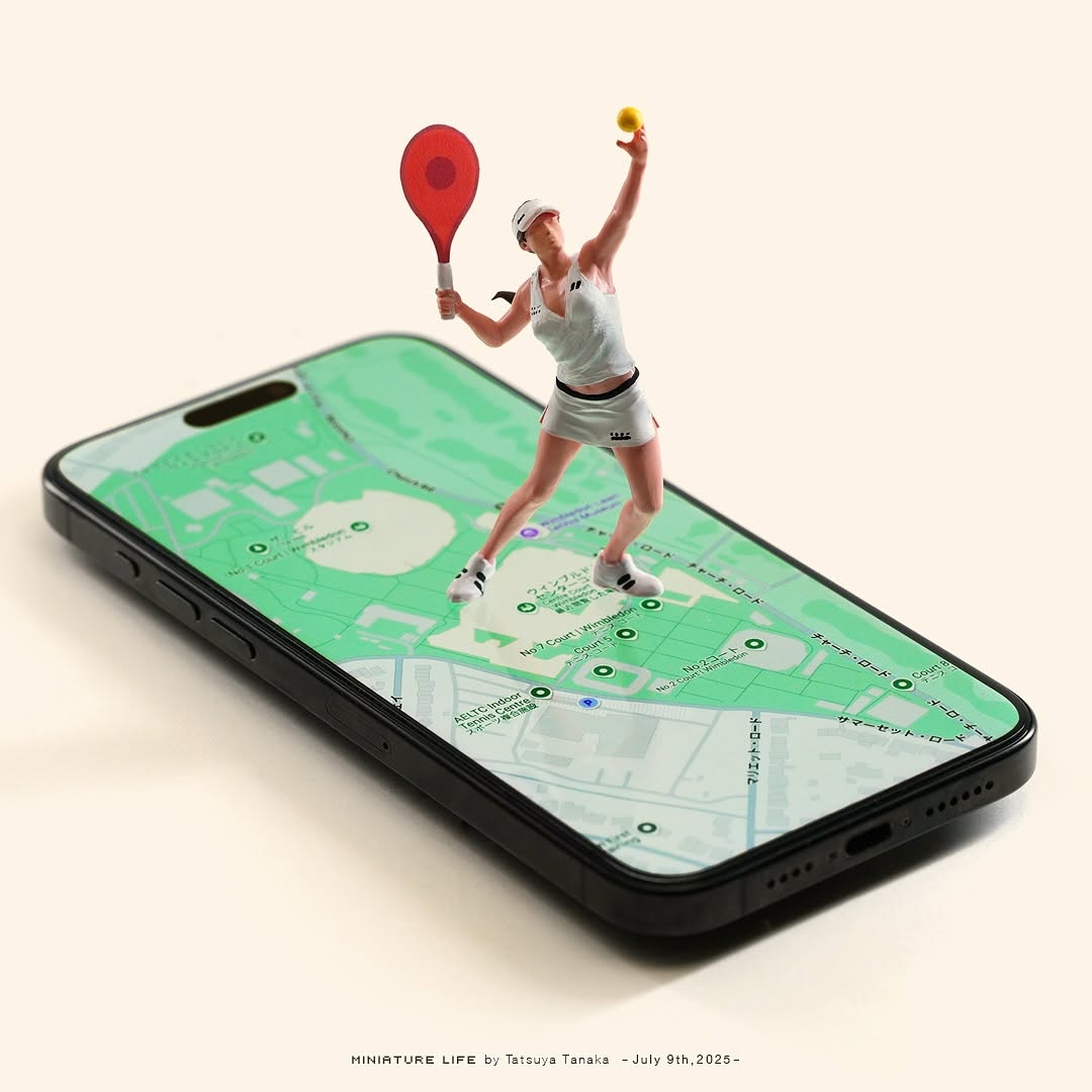 田中達也、新作はテニスプレイヤーにとって夢の目的地を巧みに表現！