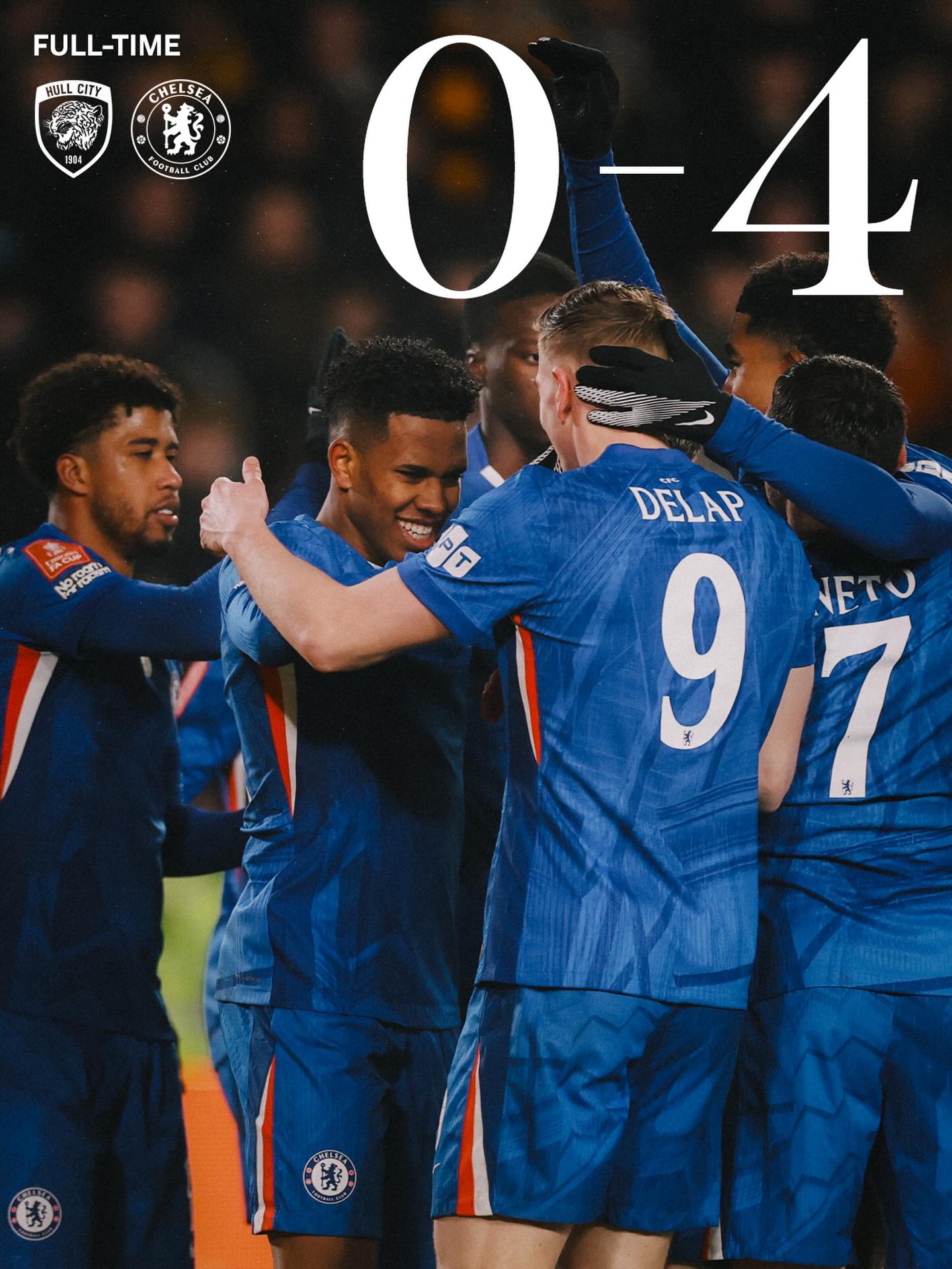 【FA杯】チェルシーが平河悠先発のハルに4発大勝　ペドロ・ネトがハット達成