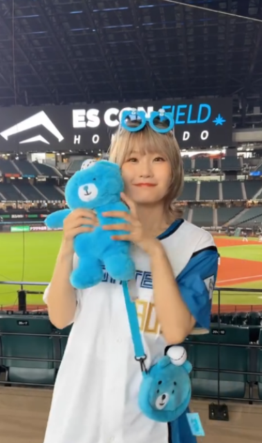 「エスコン全力エンジョイ勢」ハラミちゃん、可愛すぎる球場満喫ムービーが話題に！