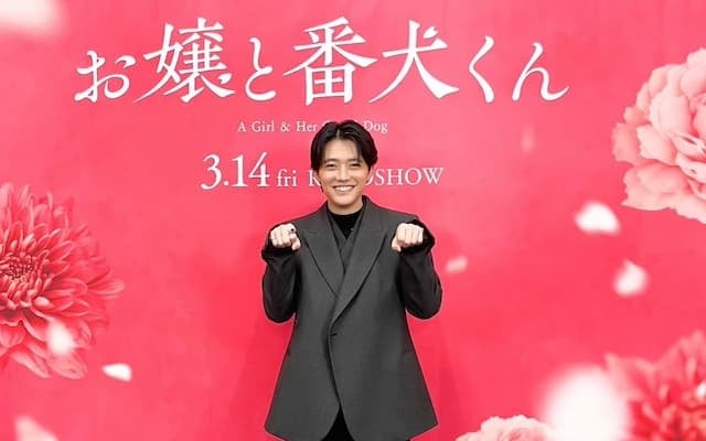 「ワンコすぎる」櫻井海音が映画『お嬢と番犬くん』の完成披露試写会に登場！