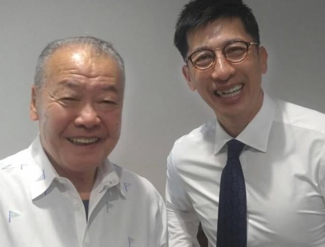 矢野燿大、憧れの福本さんと2ショット！前向きな言葉に元気をもらう