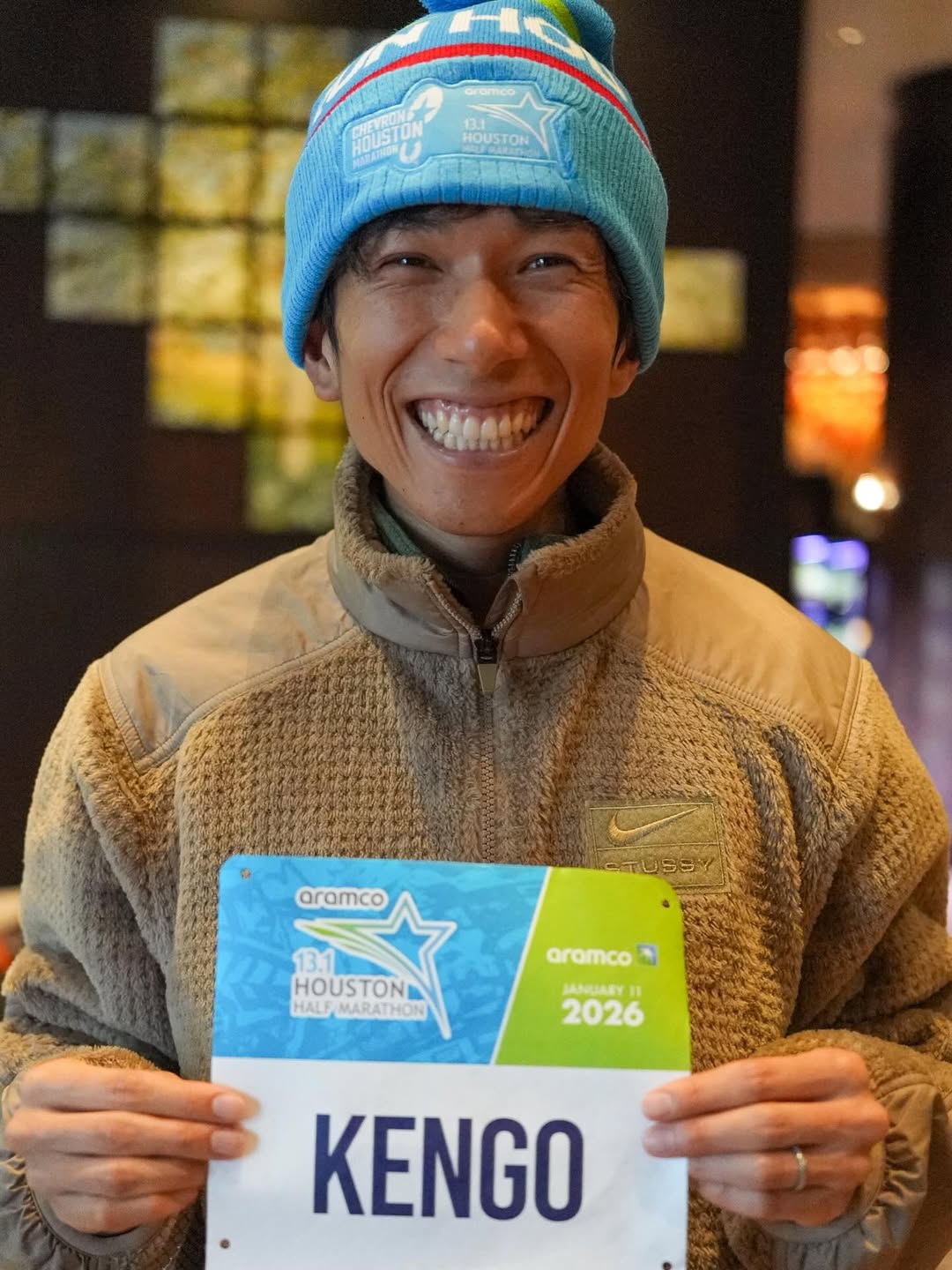 鈴木健吾、独立後初レース目前　笑顔で迎えるヒューストンハーフ