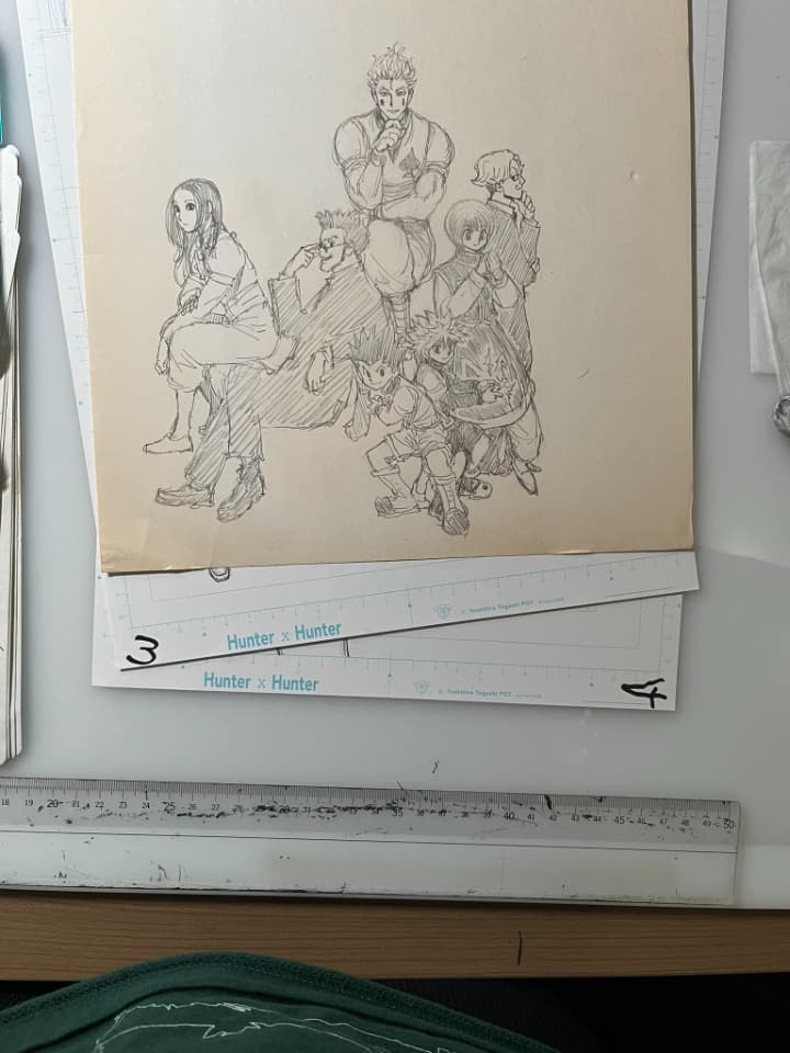 冨樫義博、『HUNTER×HUNTER』人物ペン入れの最新画像！！
