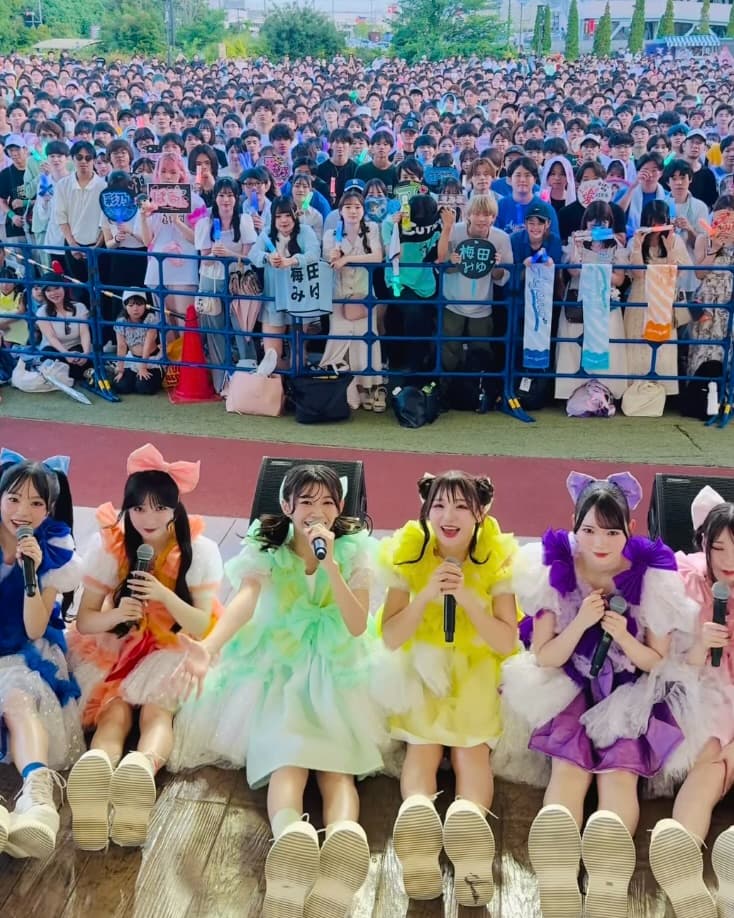 「泣きそう…」CUTIE STREET、柏でファンと喜び分かち合う祝福ステージ