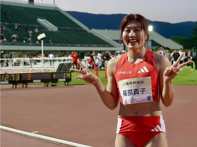 陸上・福部真子、100mハードルで東京世界陸上派遣標準記録を突破「やっと切れた」