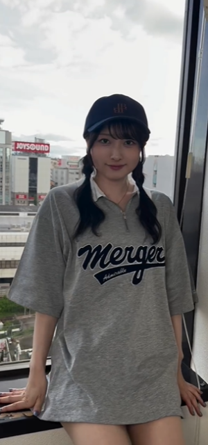きみバン・清原梨央、大きめTシャツから