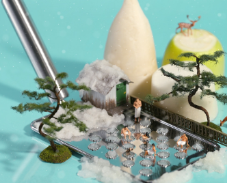 田中達也、「根浴露天風呂」を公開！ユニークな“風呂の日”作品に反響