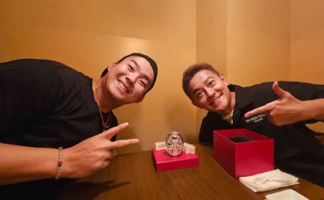 スピードワゴン井戸田潤がMLB挑戦選手を応援！必勝祈願の〇〇をプレゼント