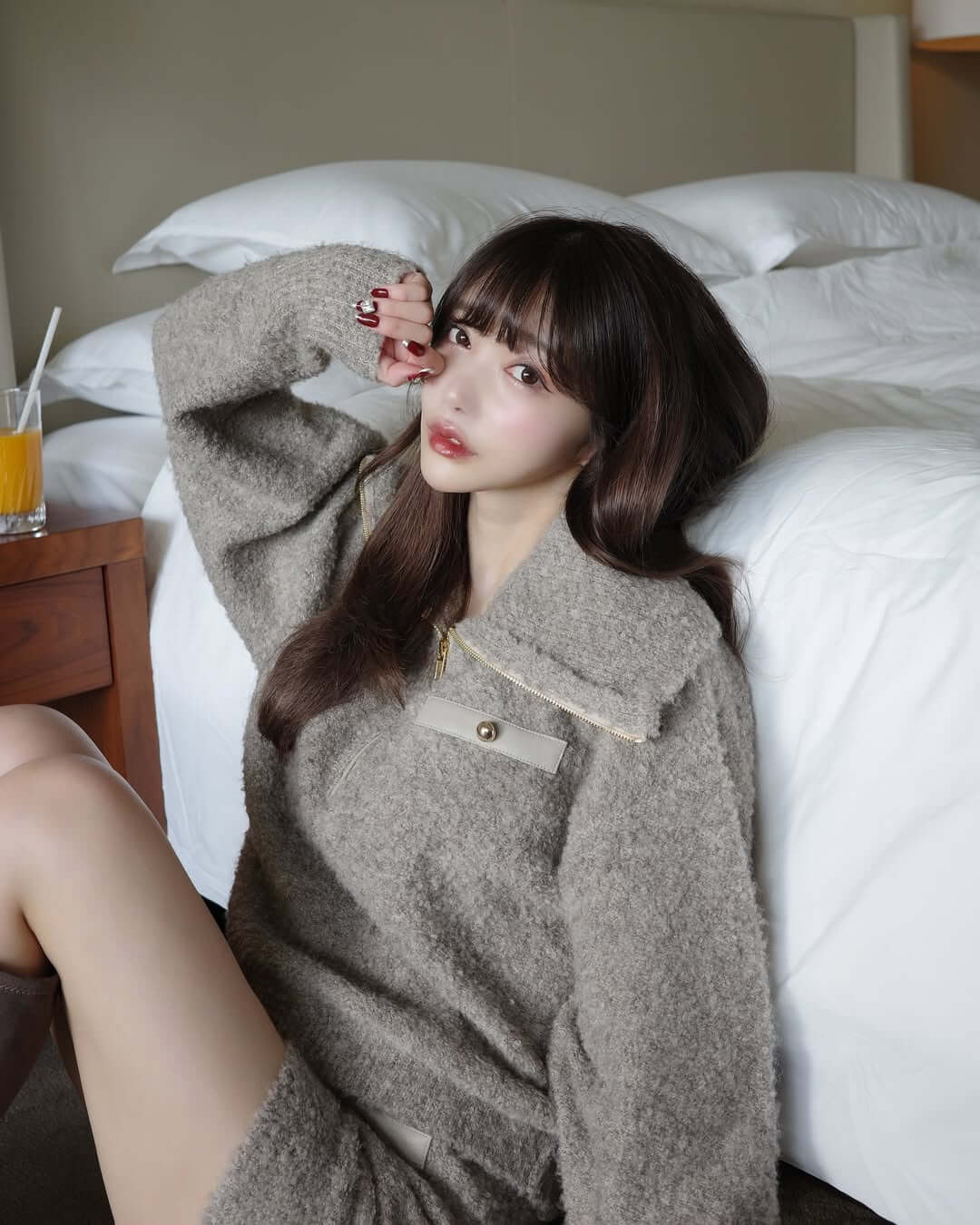 女社長/人気YouTuber・大野茜里、Riu新作のもこもこセットアップを公開！