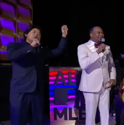 カブス 今永、球団応援歌を大熱唱　MLBの表彰式会場を大きく盛り上げる