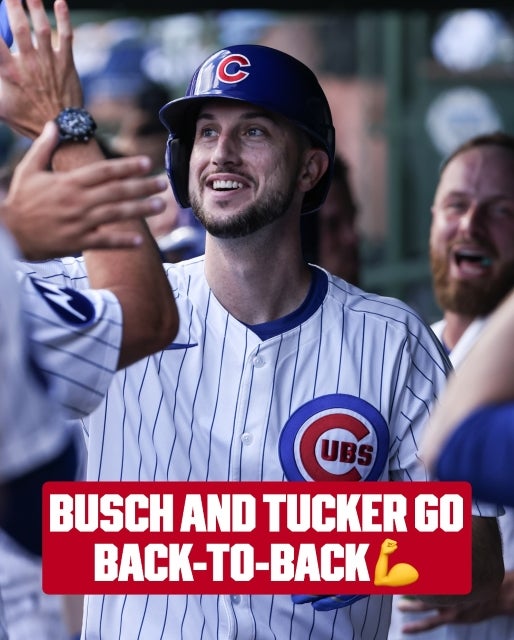 MLB、「Busch＆Tuckerが連続弾」歓喜のベンチに笑顔弾ける、ノーチャンスな一撃にファン沸騰