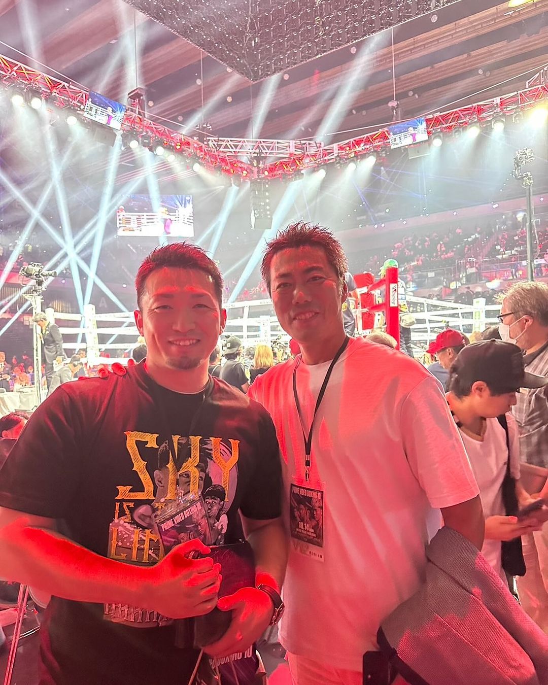 上原浩治 ボクシング試合会場で鈴木誠也に遭遇！