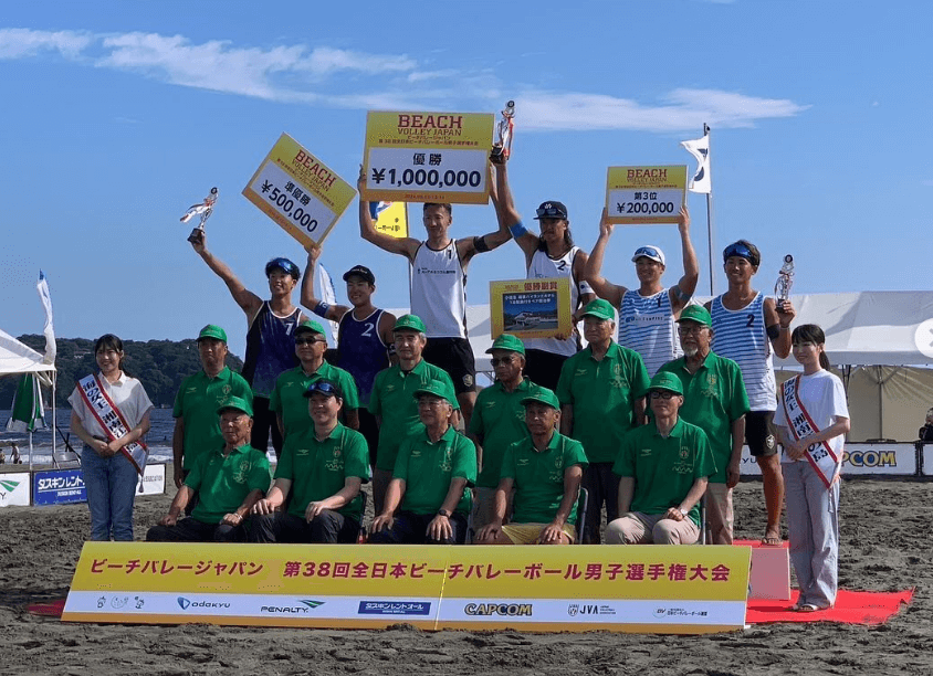 川合俊一、鵠沼海岸でのビーチバレージャパンを報告！優勝は上場・長谷川ペア