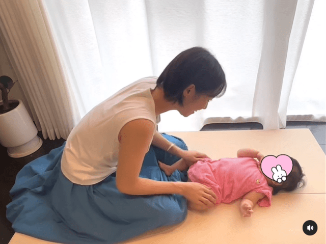 「バズりそう」鷲見玲奈、我が子との「ふれあい遊び」で美声響かせる