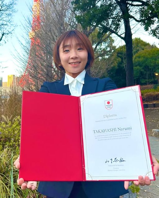 33歳誕生日の高橋成美、"JOC 国際人養成アカデミー修了"をご報告！「ダブルでおめでとう！」