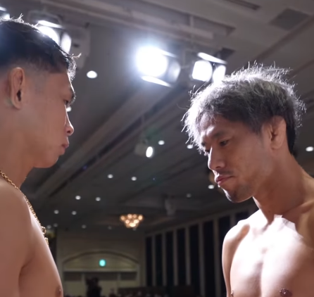 「大人の風格」金原正徳vsYA-MAN、計量で火花！格闘界の異種対決が話題沸騰！