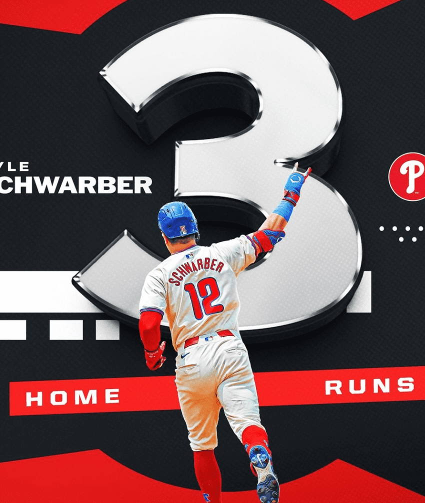 米代表のカイル・シュワーバーがドジャース相手に大暴れ　1試合3本