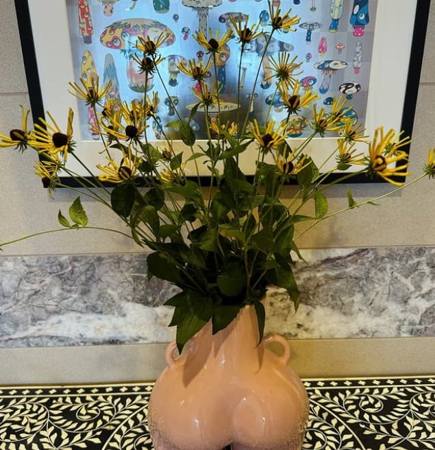 小川菜摘　ユーモアたっぷり！お花と〇〇のコラボ