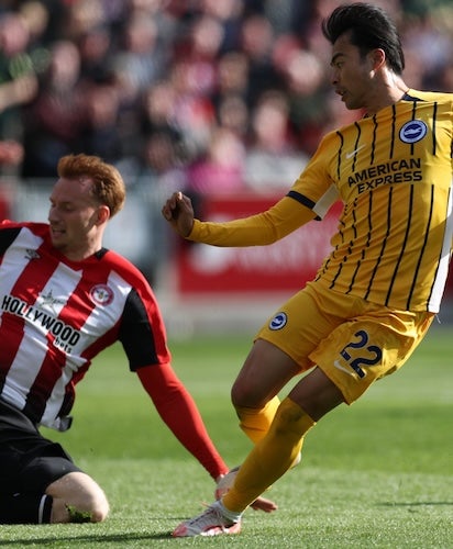 三笘薫がプレミア自己最多8得点目を決めるも…ブライトンは敵地で敗れる