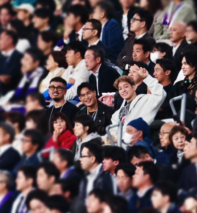 三浦孝太　父・三浦知良の所属チームを応援しにスタジアムへ