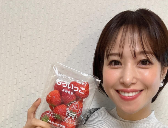 鷲見玲奈、船迫投手の母からの差し入れに感激！宮城産いちご「もういっこ」を紹介