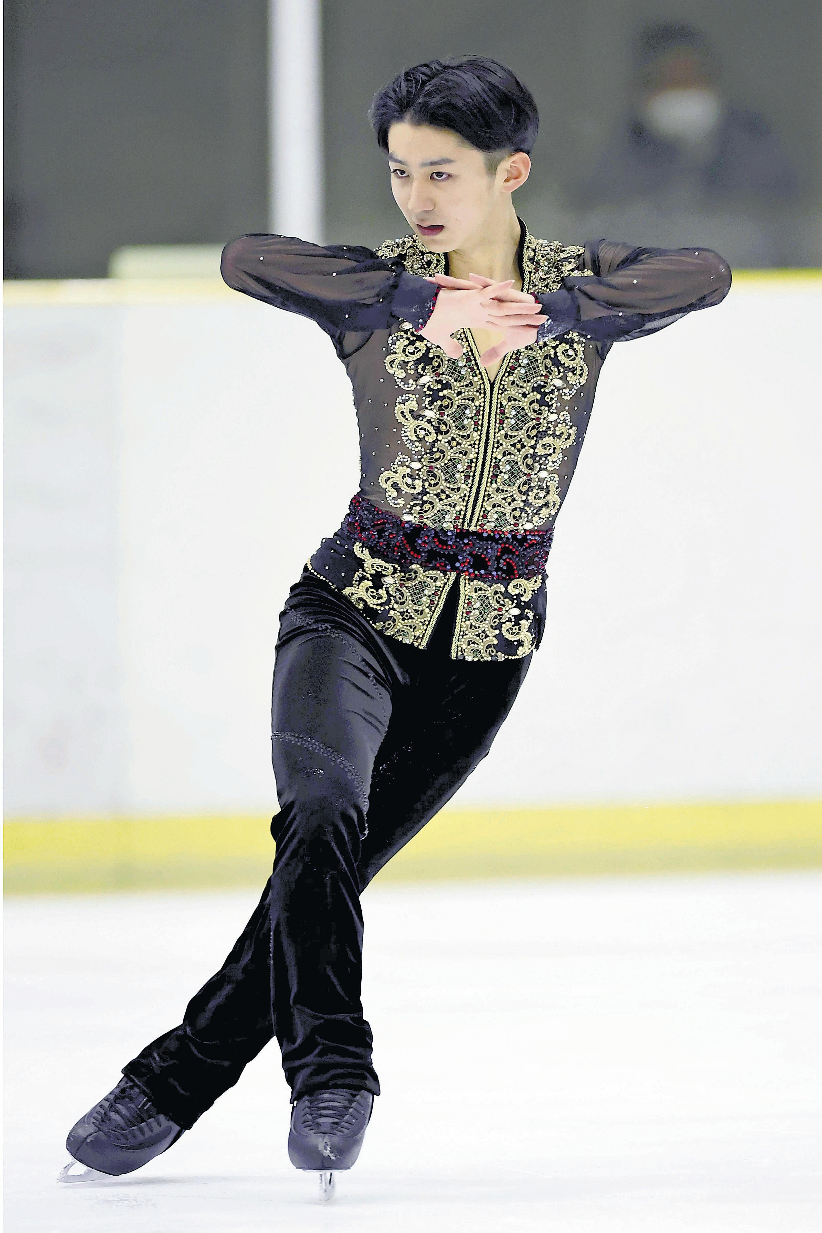 中京大中京・中村俊介が２年連続２位、冒頭の４回転失敗も「気持ちを切り替えた」