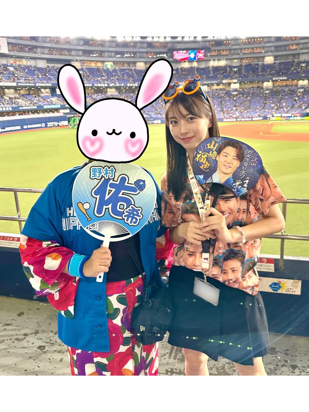 「大阪まじ楽しかった」モーニング娘。 の12期メンバー・牧野真莉愛、オリックス対日ハムの野球観戦を満喫