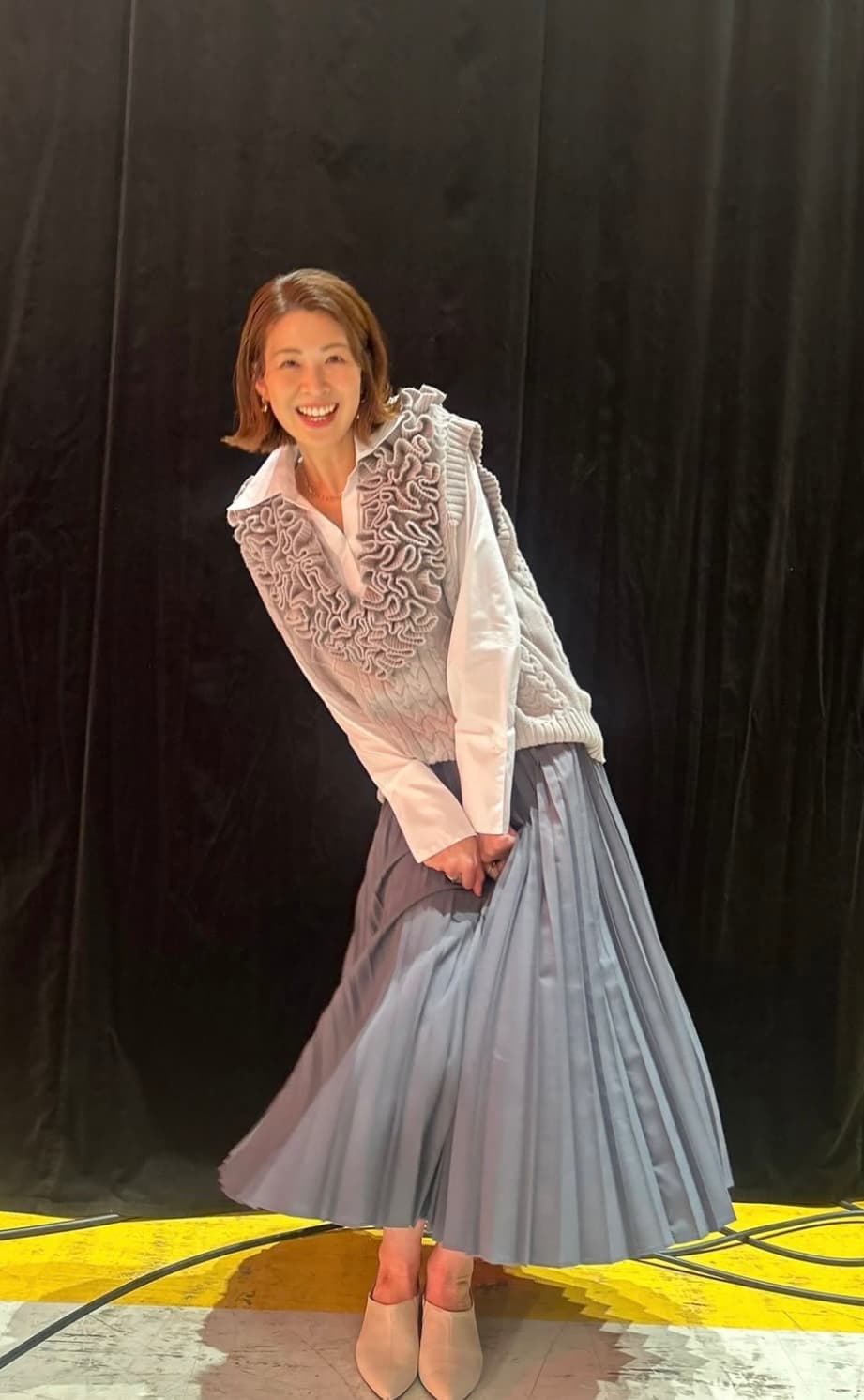 「すごい似合います」木村沙織、可愛すぎるプリーツスカートコーデにファン反響！